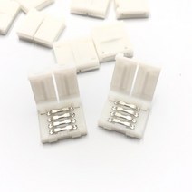 튜닝 용품 LED바 4핀 커넥터 RGB 연결 클립 커넥터 조명 DIY NO납땜 간편 설치