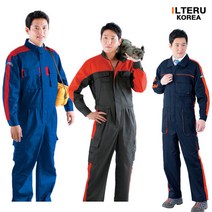 일터루 춘추용 스즈끼 3종 모음 일체형 정비복 우주복, ITZ-435(블루)