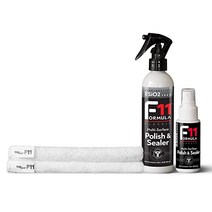 TopCoat F11 광택제 및 실러 키트 풀사이즈 스프레이 여행용 물병 극세사 타월 2개 포함 - 고성능 표면 실런트 자동차 왁스 교체용, 226.8g(8온스) 키트 1개