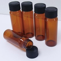 과학수업용 45ml 갈색 유리병 5개 방과후학습 체험학습 시약통
