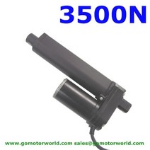 엑츄에이터 리니어모터 액츄레이터 방수 12V 100mm 4 인치 조정 가능한 스트로크 3500N 770LBS 부하 170 미리메터초 속도 헤비 듀티 선형 액추에이터 LA1035, 110mm s 100n+24V