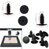 레이저 조각기 TTS TS2 CO2 절단기 레이저 조각기 CNC 부품 벌집 모양 작업 테이블 고정 바늘, 02 9.0mm_02 8pcs