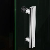 터닝도어손잡이 신제품 샤워 도어 핸들 220x15mm 욕실 F 타입 손잡이 인클로저 스테인레스 스틸, 한개옵션0, 한개옵션0