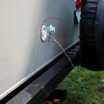 카라반 캠핑 물통 정수통 대용량 오수통 이동식 차박 청수통 Motorhome 편도 물 밸브 흰색 중력 민물 해치 채우기 탱크 입구 G9D4가있는 트레일러