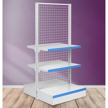 곤도라 진열대 편의점 슈퍼 마트진열대 약국 휴게실 과자 상품 진열대 3단, 600, 밑선반330/중선반330, 1900 중앙 독립형