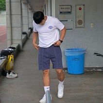 피그먼트 고중량 하프팬츠