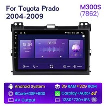 NaviFly For Toyota Land Cruiser Prado 120 3 Lexus GX470 J120 2002 2009 Android Carplay 자동차 라디오 플레이어, M300S 7862 3G 32G