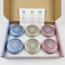 틴 캔들 도매 단지 식물 동반한 촛불 선물 세트 소이 왁스 무연 향기, A. 64x42mm_(6/Box)