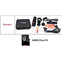 SOOCOO-S20w 방수 카메라 액션 수중 카메라 스포츠 수중 블랙 캠 총알 자전거 총 헬멧 상자 포함, 64GG의 표준, 중국, 번들2