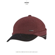 마운티아[NC터미널점]가을 겨울 남성 니트 챙모자 //귀를 덮을수 있는 시보리가 달린 볼캡//챙길이 - 7CM /커먼 귀달이캡, WI
