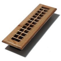 Decor Grates WE212-N 5.1cm x 30.5cm 격자 목재 바닥 레지스터 천연 오크, 2x12 Inch