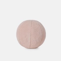 모던 원형쿠션 램스울 플란넬 리빙 하우스 데코 인테리어 감성 볼, 딸기쉐이크 알파카라이크 30x30cm