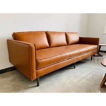 케이로 북유럽 3인용소파 인조가죽 가죽 쇼파 가죽소파 3인용 3인 인테리어 거실 모듈 카페, 네, 카멜
