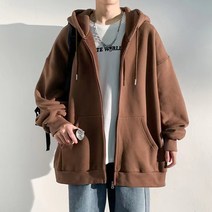 집업 코트 남자 드랍 루즈핏 빅사이즈 긴팔 후드 집업 맨투맨 자켓 점퍼 편안한 코트 가디건 포켓 데일리룩