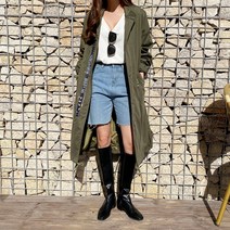 린다샵 아스리 박시 페이즐리 패치 롱 야상-JK4291C28