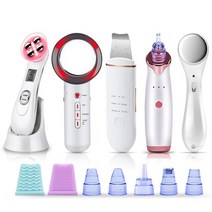 부스터힐러 가정용 리프팅 아쿠아 필링 물광EMS 무선 주파수 RF 초음파 스킨 스크러버 적외선 페이스 마사, EU PLUG without box 3