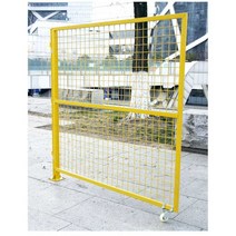 펜스 도어형 철제 출입문 공장 대문 메쉬 바퀴형 휀스, 2x1m G타입