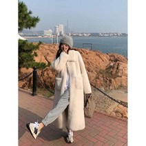 SJW 여성 롱 털코트 자켓 점퍼 밍크 인조털 페이크퍼 두툼 방한 빅사이즈 아우터 겨울