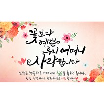 해피파티 꽃보다 어머니 현수막, 칠순