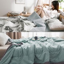 양면 간절기 침대 침구 실크 이불 덮개 사계절 차렵이불 커버