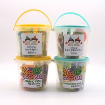 어린이집 생일선물 답례품 유치원 구디백 간식 플레이도우 비눗방울 블럭 바스켓포장, 간식+블럭연필깍기