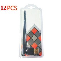 MT-7601 6m 와이파이 네트워크 카드 USB 2.0 150M 802.11 b/g/n LAN 어댑터 노트북 PC 미니 Wi-fi 동글, [04] 12pcs wifi 7601