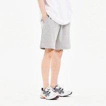 이머전시 EF4022 세미버뮤다 밴딩 스 쇼츠 멜란지그레이