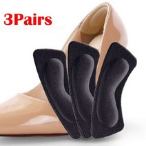 스포츠 신발에 대 한 6pcs 깔창 패치 뒤꿈치 패드 조정 가능한 크기 내마모성 발 패드 쿠션 삽입 깔창 뒤꿈, 10 black 3pairs