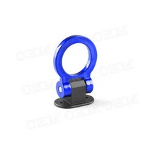 자동차 견인 고리 스트랩 차량 abs car accessorise 스타일링 트레일러 후크 스티커 장식 자동 후면 전면 트레일러 시뮬레이션 레이싱 링 후크, 푸른