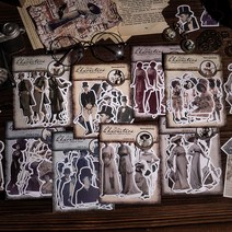 빈티지 레트로 인물 사람 다꾸 스티커 8종, 6.테미스  (ST-376)