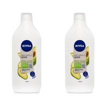 Nivea 니베아 네츄럴리 굿 아보카도 바디 로션 모이스처라이저 350ml, 2팩