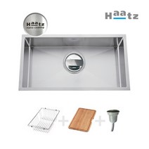 하츠 HZ-Q8302CC 코팅 씽크볼 사각볼교체, 일반배수구(기본), 설치요청(부산 경남지역가능)