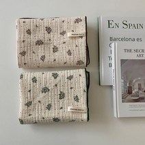 목화베리 소프트 키친크로스 4중거즈 면행주, 소프트그린40*35