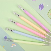 10개세트양면 세라믹 다꾸칼 커팅펜 종이칼 페이퍼 커팅칼 칼펜 스티커 컷팅, 노랑
