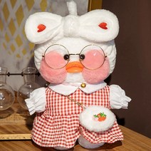 귀여운 오리 인형 캐릭터 깜짝 큐티 하트빵빵덕오리 인형, style 12, 30cm