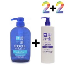 향오래가는바디워시 제거 아하 가드름 바하 모공 각질 클렌징 토너 미끌거림없는 쿨링 노인냄새제거, 쿨바디워시(파랑)2개, 마유율무스킨5002개