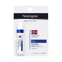 뉴트로지나 립 모이스처라이저 SPF15 4g, 무향, 6개
