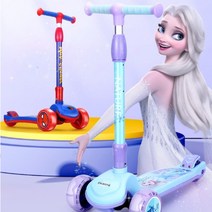 엘사 겨울 얼음 공주 미키 스파이더맨 킨즈 윈드 유아 킥보드 어린이 아기 씽씽카 세발 씽씽이, C