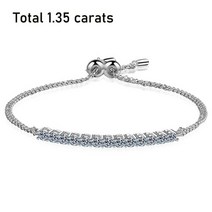 랩 다이아몬드 모이사나이트 팔찌 vvs1 총 1 3 캐럿 moissanite 다이아몬드