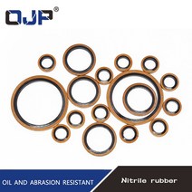 동 와샤 고압 유압 고무 오일 파이프 패드 씰 개스킷M6M8M10M12M14M16 ~ 60mmNBR 금속 구리 본드 와셔 오링, 07 M18