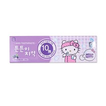 튼튼이치약 헬로키티 블루베리 80g/ 유아치약, 80g, 3개