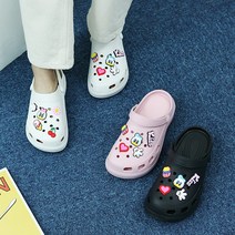 이즈클래식 캐릭터 장식 증정 귀여운 통굽 아쿠아 샌들