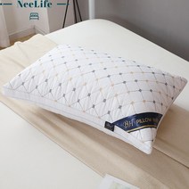 니라이프 프리미엄 중량업 호텔용 베개커버 2p + 베개솜 2p, 화이트