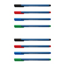 스테들러 437 Triplus 볼펜 삼각 무광바디 FM, M 그린