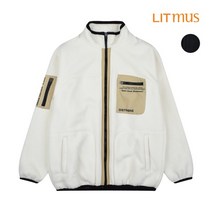 리트머스 리트머스 남성 우븐포켓 플리스 덤블 이중지 집업_LK4TU879