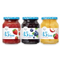 복음자리 45도 과일잼 350g 3병 세트 (딸기 블루베리 사과), 45도 블루베리잼 350g 3개