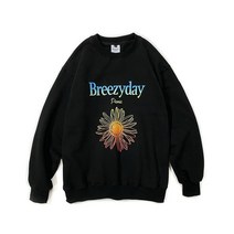 남자 여자 맨투맨 스웨트 셔츠 앱놀머씽 BD21 CREWNECK (BLACK)