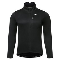 자전거져지 자전거 남자 의류 바지 세트 Santic-사이클링 저지 야외 MTB 겨울 재킷 방풍 양털 보온 따뜻한 승마 유니폼 긴 소매 블랙