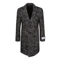 알파카 체크 롱 코트 (FBLAY7526)