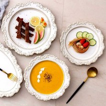 빈티지그릇 예쁜 카페 플레이팅 브런치 그릇 파스타, 프렌치 머그